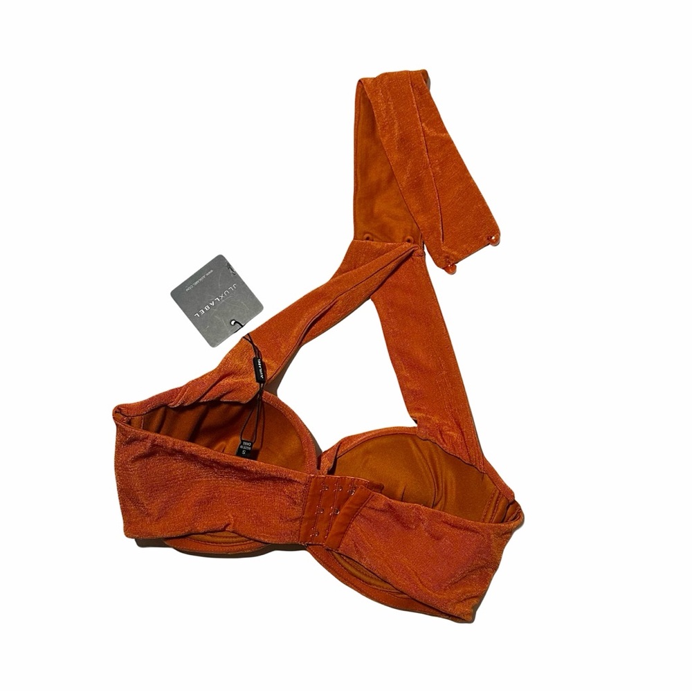 JLUXLABEL Rust Orange Crop Top - Picture 2 of 2